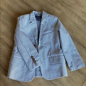 Boys seersucker sport coat/blazer